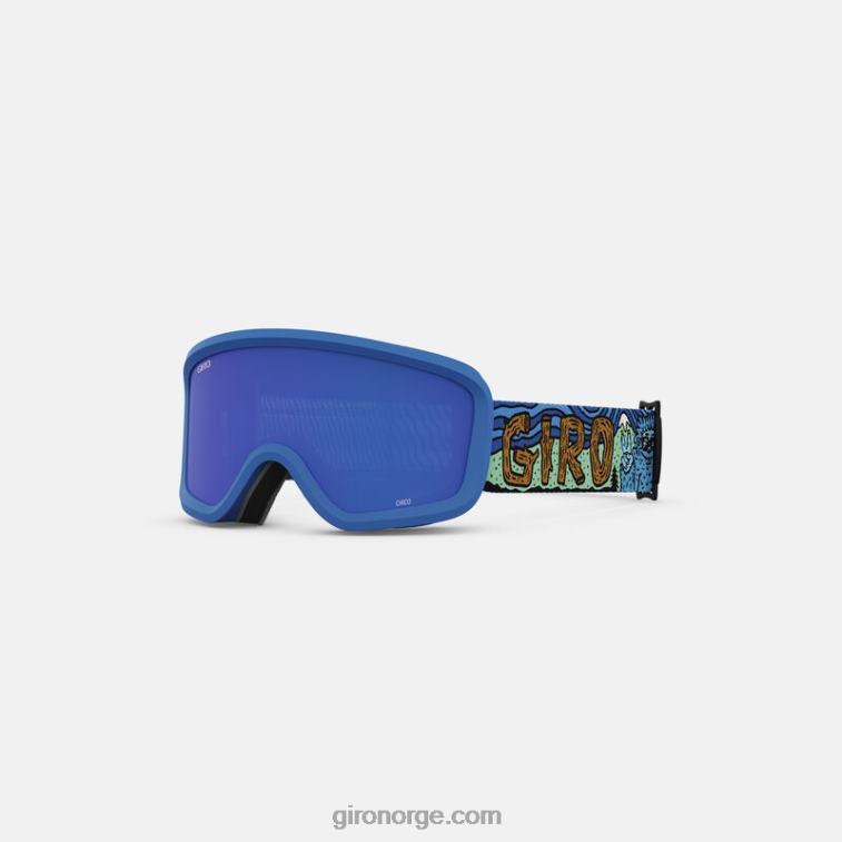 Giro barn chico 2.0 briller R26ZP1507 blå shreddy yeti