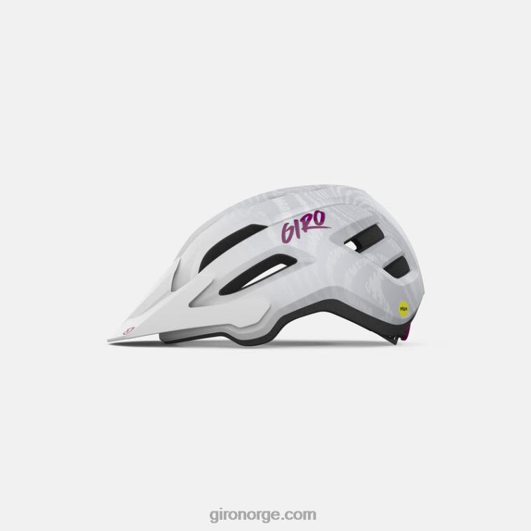 Giro barn armatur mips ii ungdomshjelm R26ZP1394 matt hvit/rosa krusning