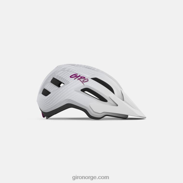 Giro barn armatur mips ii ungdomshjelm R26ZP1394 matt hvit/rosa krusning