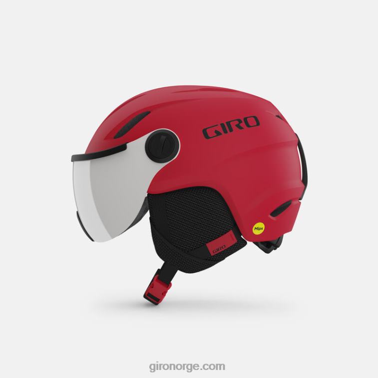 Giro barn buzz mips hjelm R26ZP1529 matt knallrød