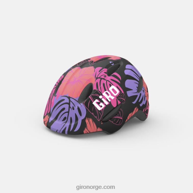 Giro barn scamp mips hjelm R26ZP1495 matt svart floral