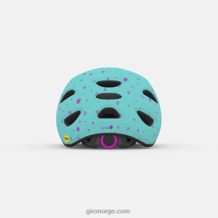 Giro barn scamp mips hjelm R26ZP1499 matt skrikende blågrønn