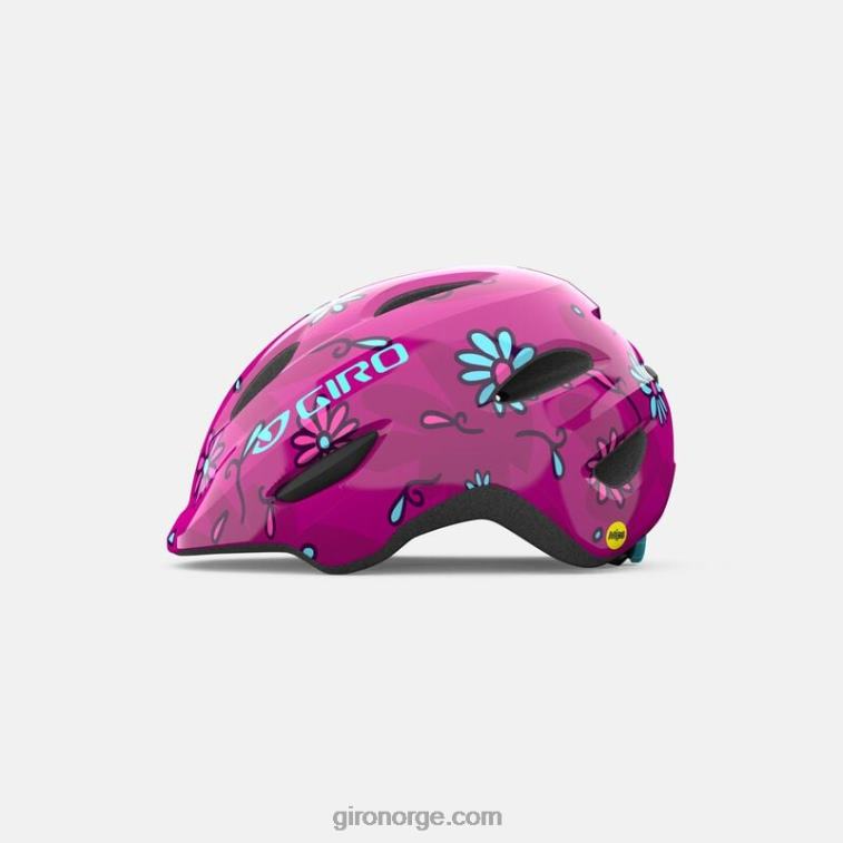 Giro barn scamp mips hjelm R26ZP1500 rosa gatesukker tusenfryd