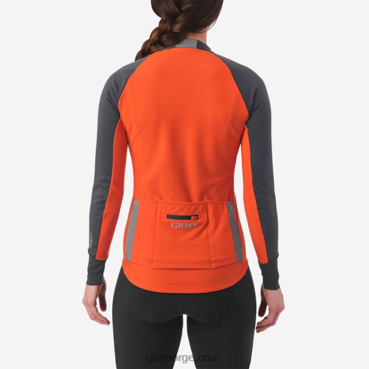Giro kvinner chrono pro windbloc jersey R26ZP1231 vermillion