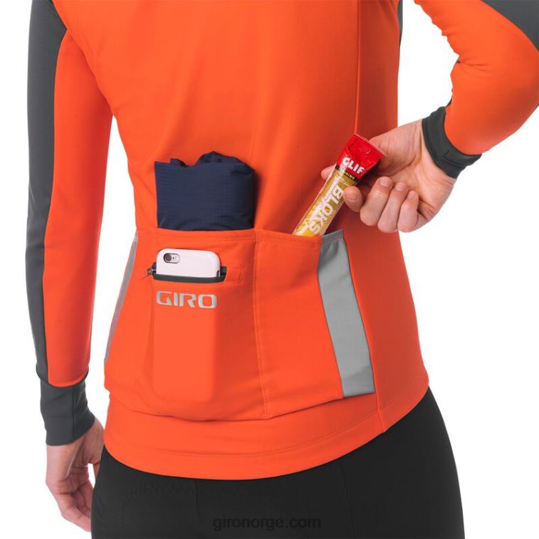 Giro kvinner chrono pro windbloc jersey R26ZP1231 vermillion