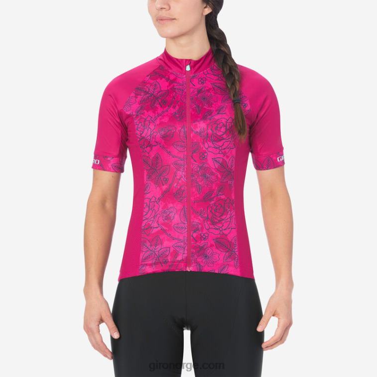 Giro kvinner chrono sportstrøye R26ZP1238 rosa blomster