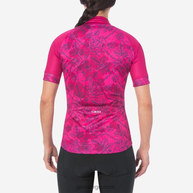 Giro kvinner chrono sportstrøye R26ZP1238 rosa blomster