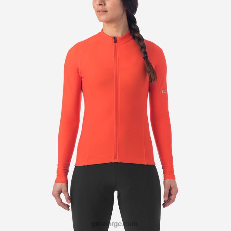 Giro kvinner chrono termisk ls jersey R26ZP1249 vermillion