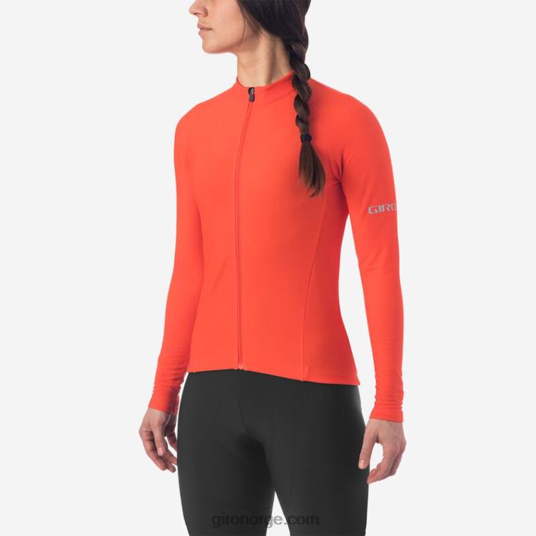 Giro kvinner chrono termisk ls jersey R26ZP1249 vermillion