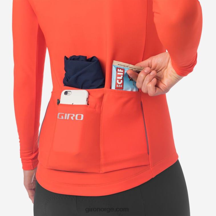Giro kvinner chrono termisk ls jersey R26ZP1249 vermillion