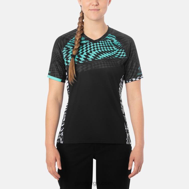 Giro kvinner roust jersey R26ZP1298 svart yasuda