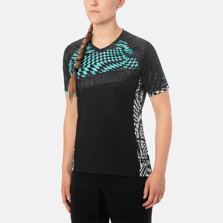 Giro kvinner roust jersey R26ZP1298 svart yasuda
