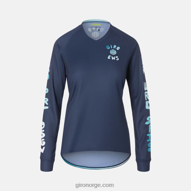 Giro kvinner roust ls jersey R26ZP1270 midnattsblå ews