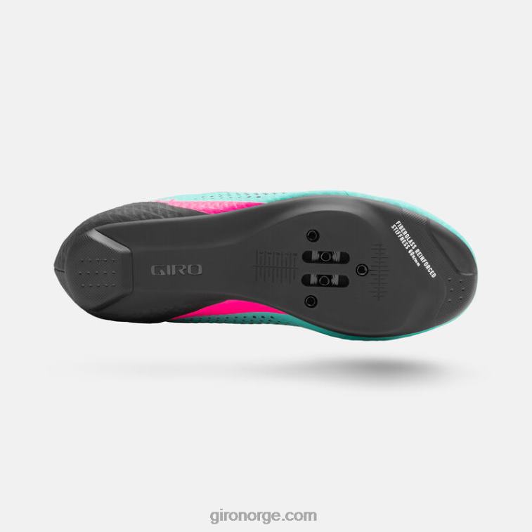 Giro kvinner stylus sko R26ZP1190 skrikende blågrønn/neon rosa