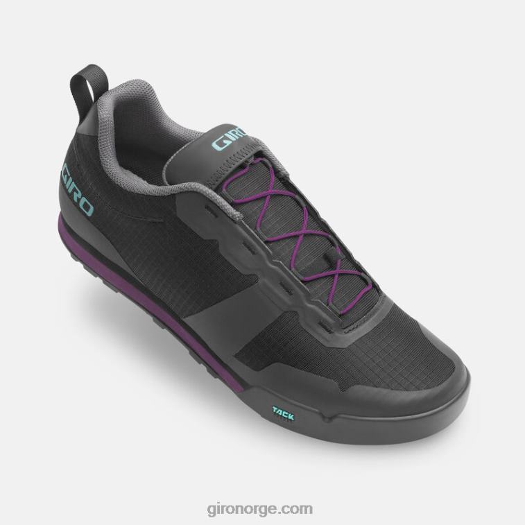 Giro kvinner tracker fastlace sko R26ZP509 svart/throwback lilla