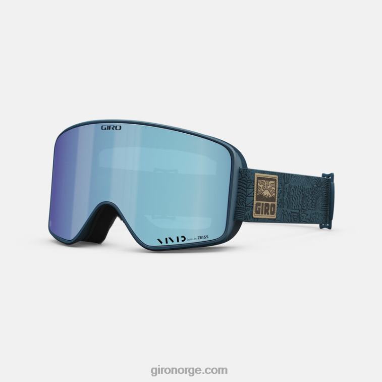 Giro menn metodebrille R26ZP343 havn blått eventyrnett