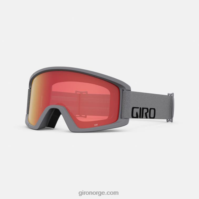 Giro menn semi briller R26ZP455 grått ordmerke