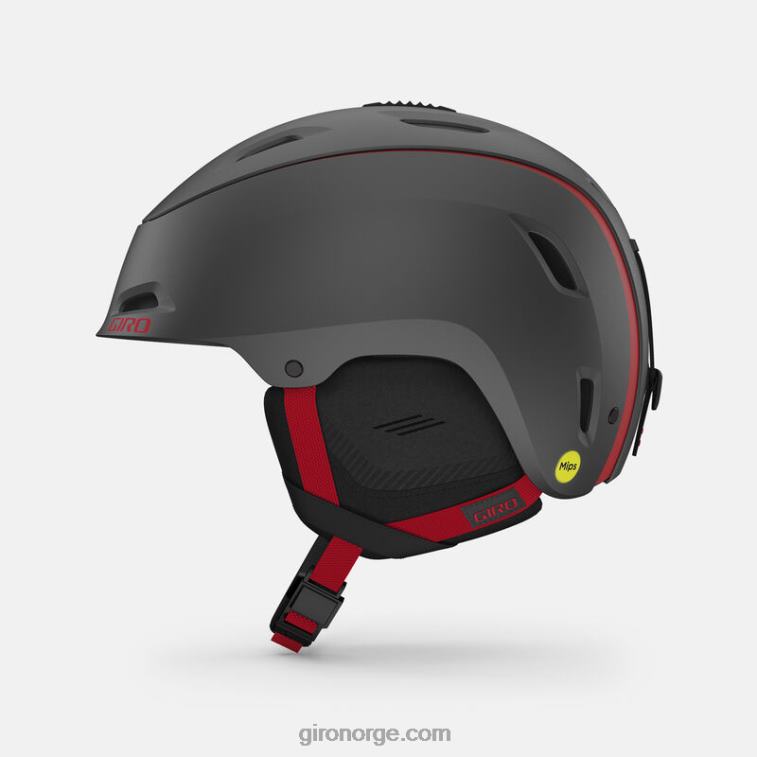 Giro menn range mips hjelm R26ZP419 matt grafitt/rød