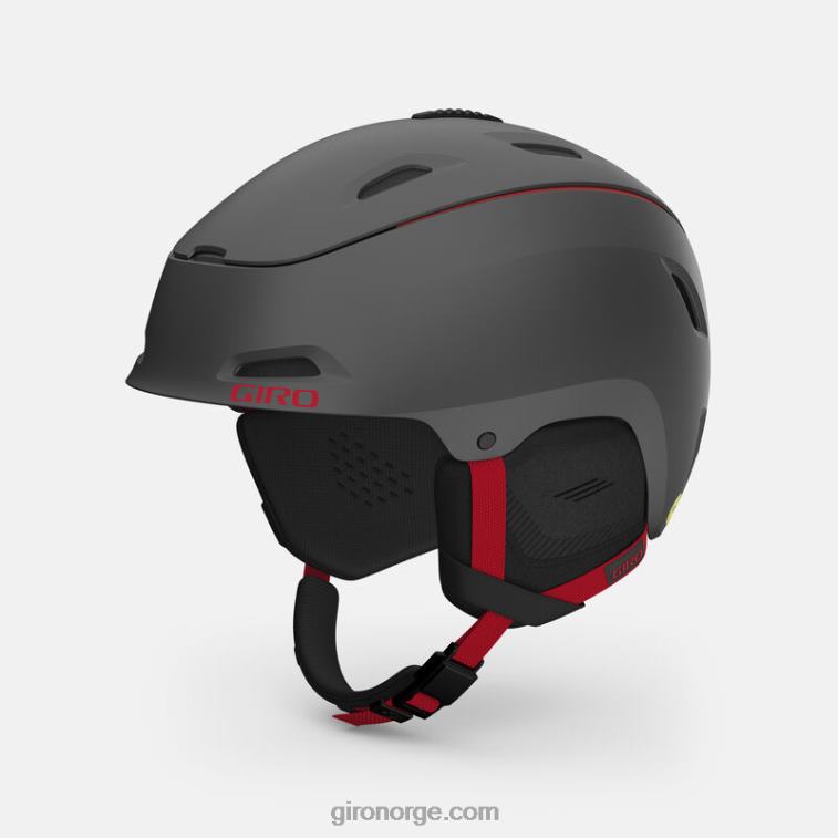 Giro menn range mips hjelm R26ZP419 matt grafitt/rød