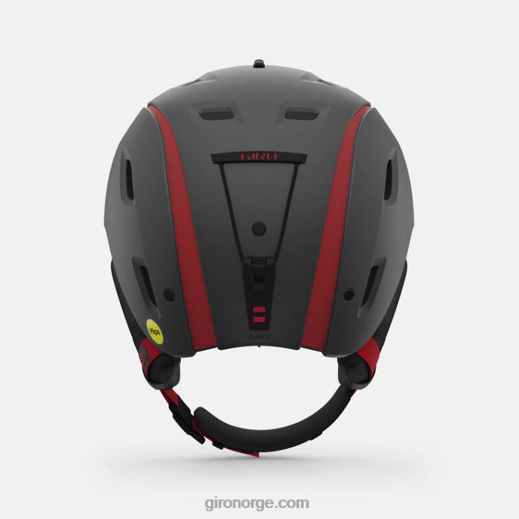 Giro menn range mips hjelm R26ZP419 matt grafitt/rød
