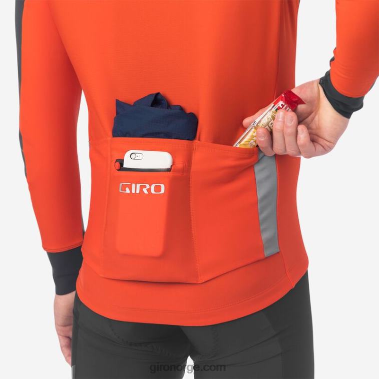 Giro menn chrono pro windbloc jersey R26ZP715 vermillion