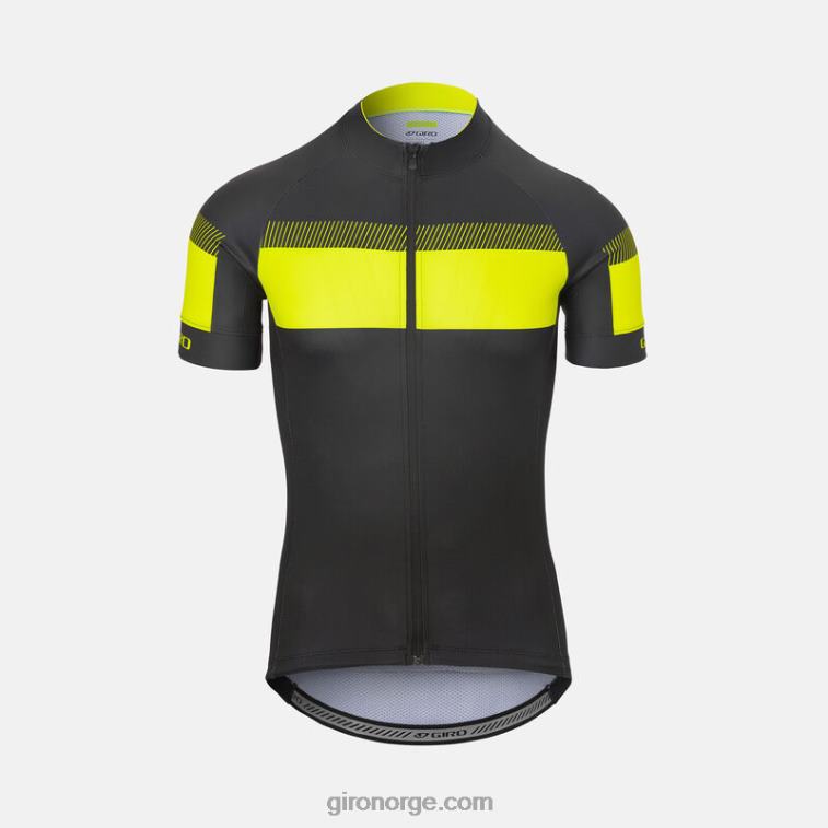 Giro menn chrono sportstrøye R26ZP723 svart/høylys gul sprint