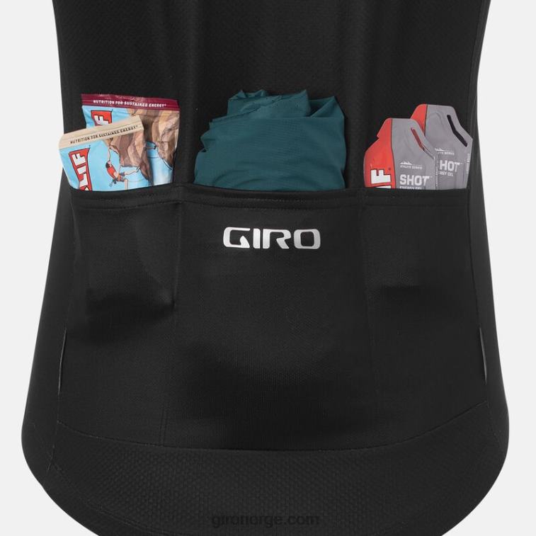 Giro menn chrono sportstrøye R26ZP724 svart/rød klassisk stripe
