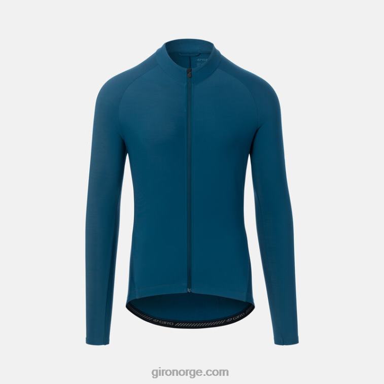Giro menn chrono termisk ls jersey R26ZP706 havneblått