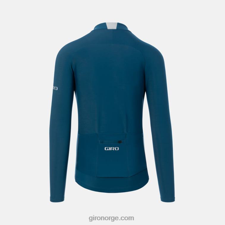 Giro menn chrono termisk ls jersey R26ZP706 havneblått