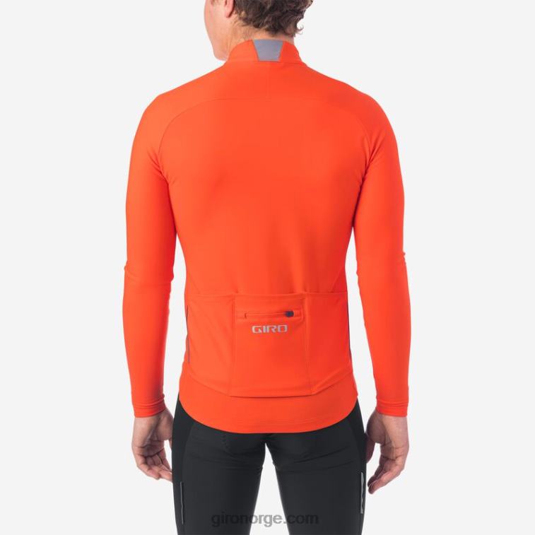 Giro menn chrono termisk ls jersey R26ZP707 vermillion
