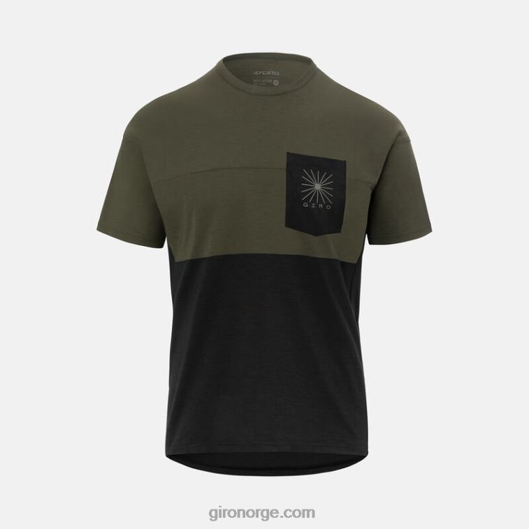 Giro menn kjøre jersey R26ZP256 løype grønn/svart