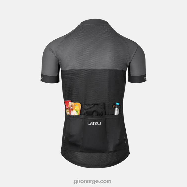 Giro menn krono jersey R26ZP5 svart/grå