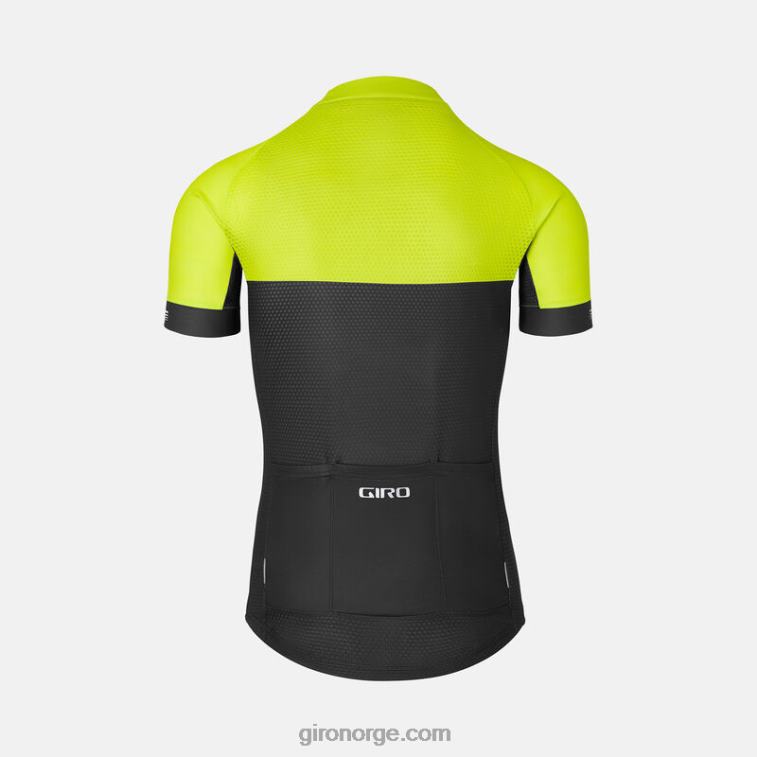 Giro menn krono jersey R26ZP93 sitron/svart