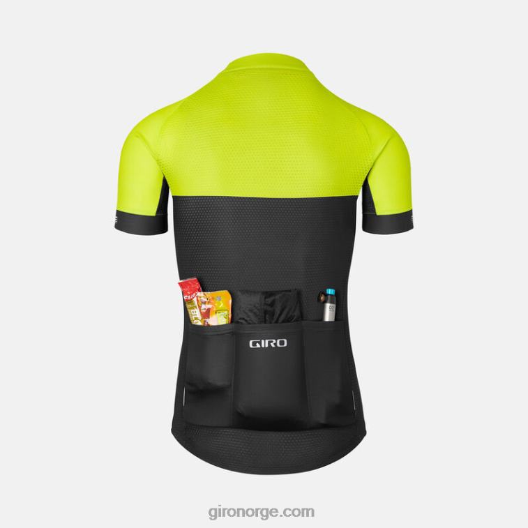 Giro menn krono jersey R26ZP93 sitron/svart