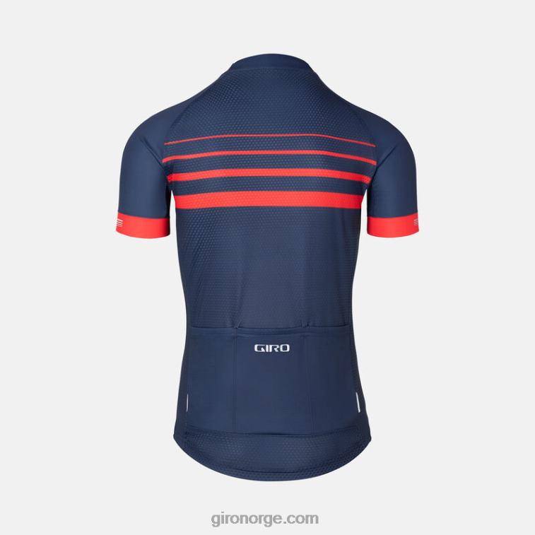 Giro menn krono jersey R26ZP94 midnattsblå stripe