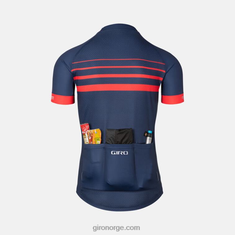 Giro menn krono jersey R26ZP94 midnattsblå stripe