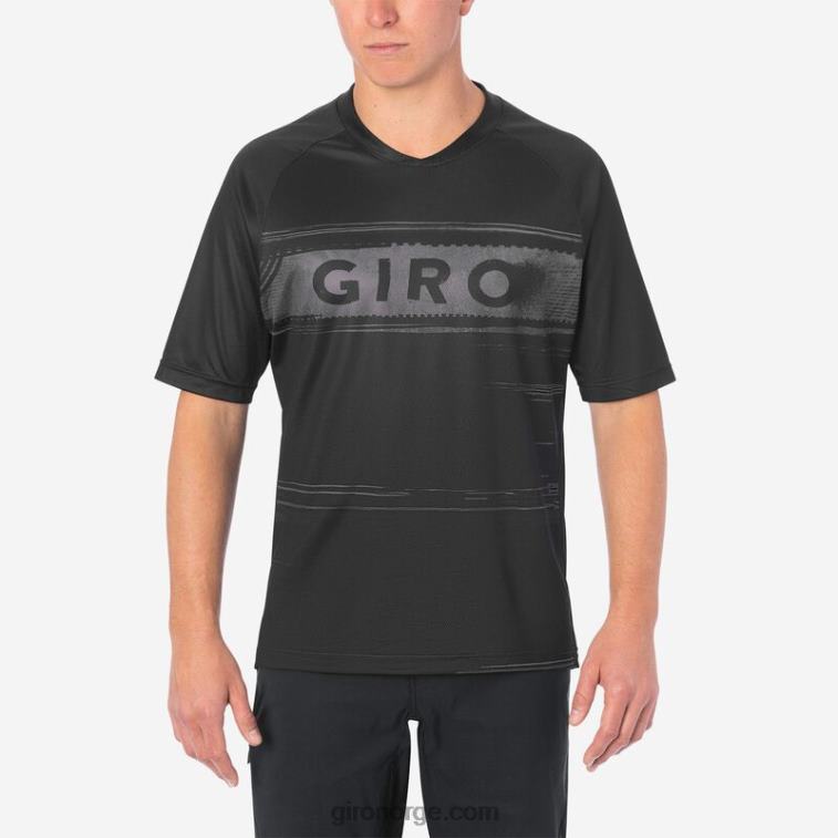 Giro menn roust jersey R26ZP674 svart/kull hypnotisk