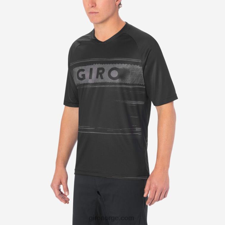 Giro menn roust jersey R26ZP674 svart/kull hypnotisk
