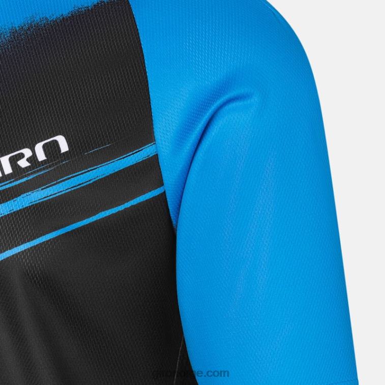 Giro menn roust ls jersey R26ZP154 en blå aktuator