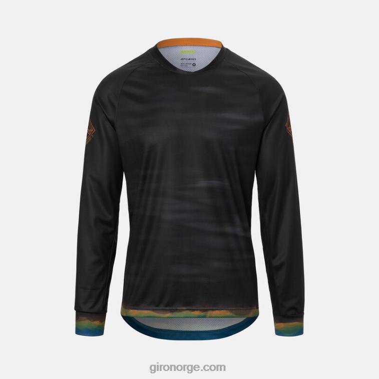 Giro menn roust ls jersey R26ZP732 svart varm lap
