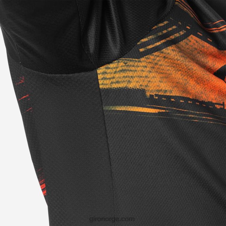 Giro menn roust ls jersey R26ZP735 svart/rød hypnotisk