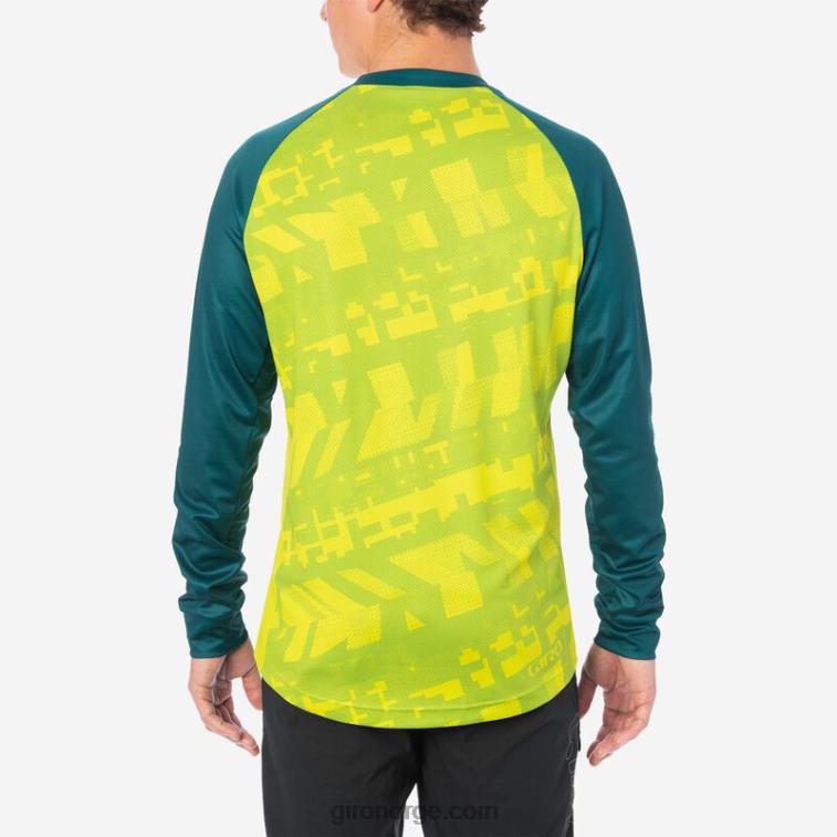 Giro menn roust ls jersey R26ZP736 sitrongrønn fanatiker