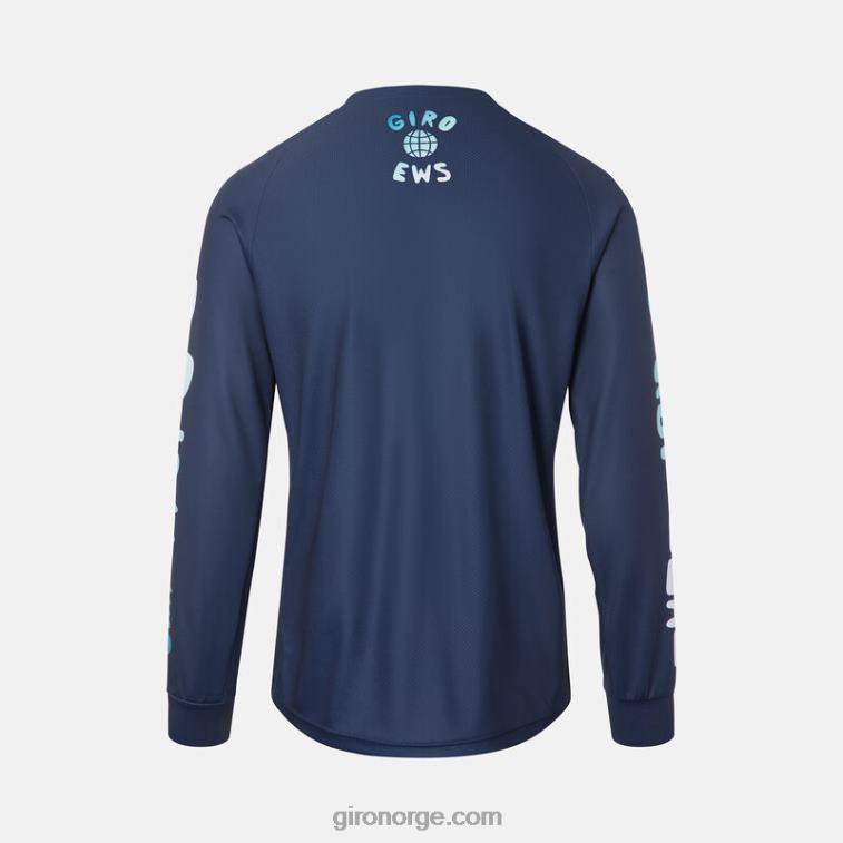 Giro menn roust ls jersey R26ZP737 midnattsblå ews