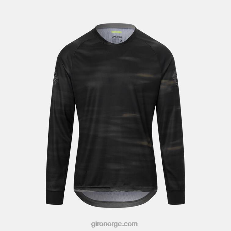Giro menn roust ls jersey R26ZP738 sti grønn varm runde
