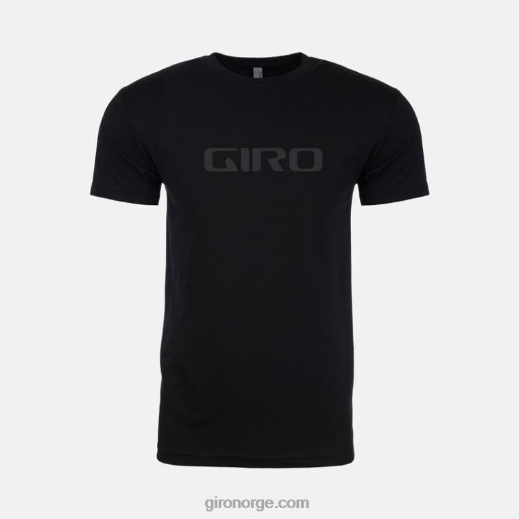 Giro menn tech tee - kortermet R26ZP1041 logo - svart/mørkegrå
