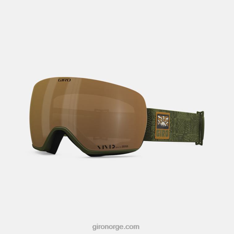 Giro unisex artikkel asiatisk passform briller R26ZP935 sti grønt eventyrnett