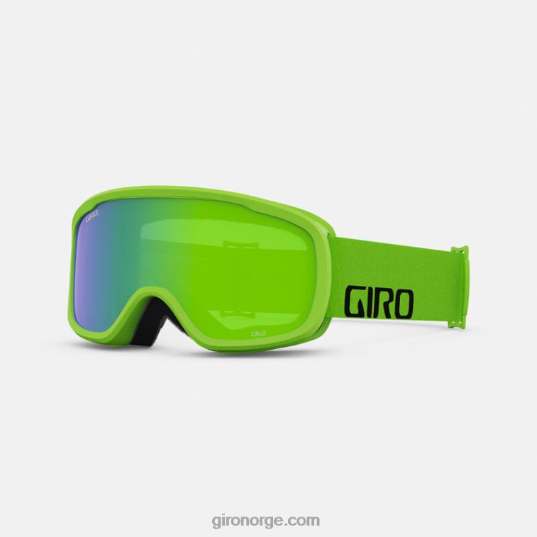Giro unisex cruz asiatisk passform briller R26ZP926 knallgrønt ordmerke