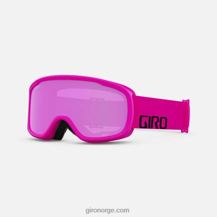 Giro unisex cruz asiatisk passform briller R26ZP927 knallrosa ordmerke