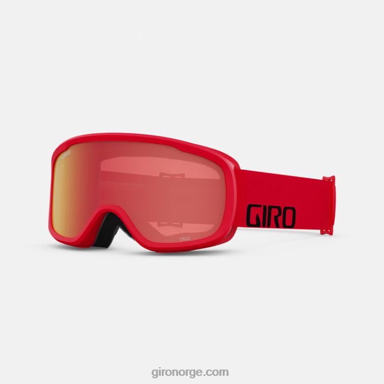 Giro unisex cruz asiatisk passform briller R26ZP928 rødt ordmerke