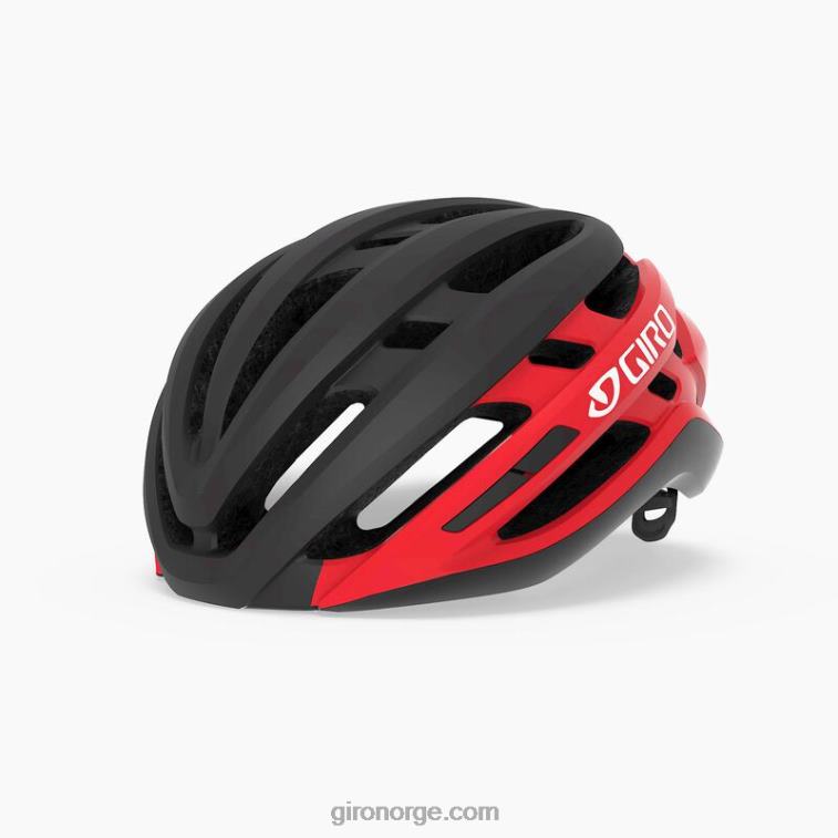 Giro unisex agilis mips hjelm R26ZP636 matt sort/lys rød